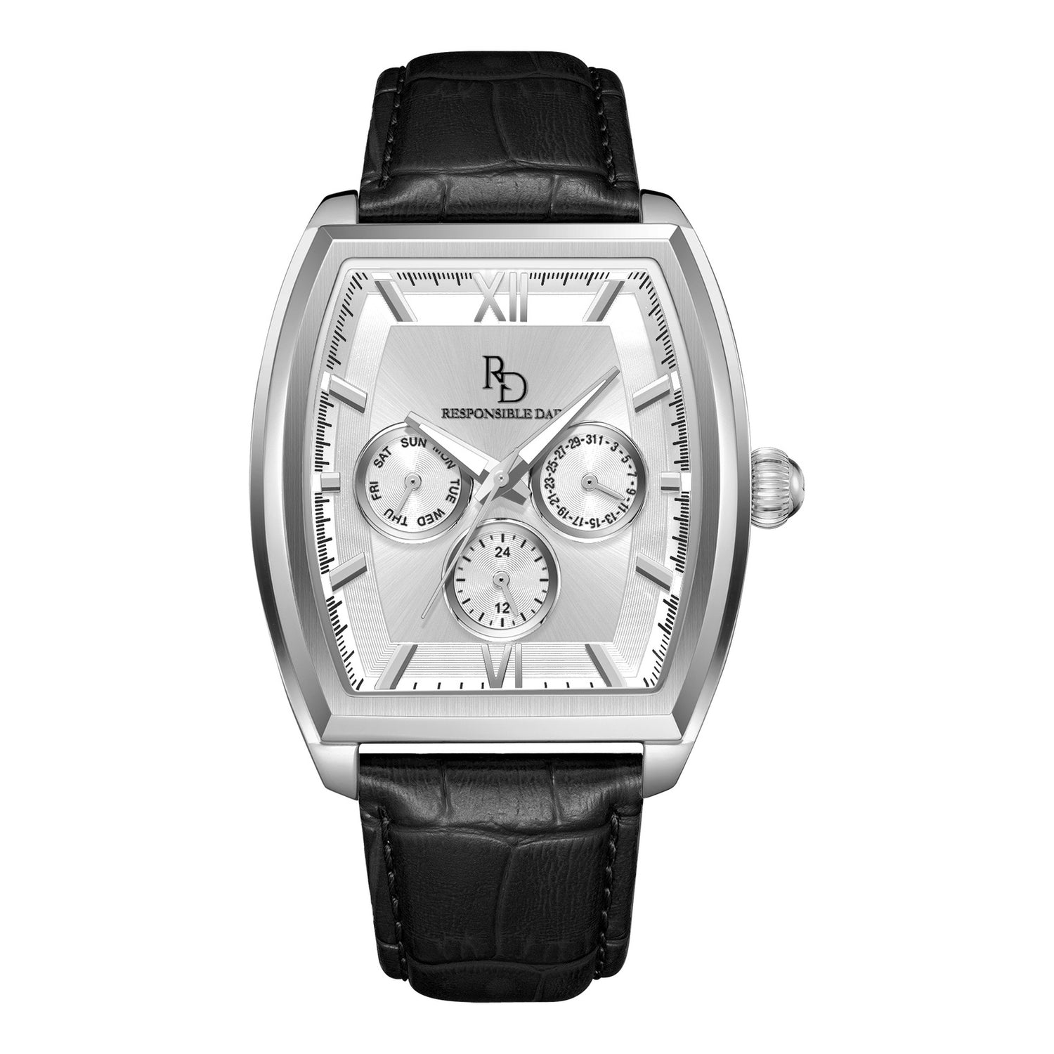 White chronograph men&